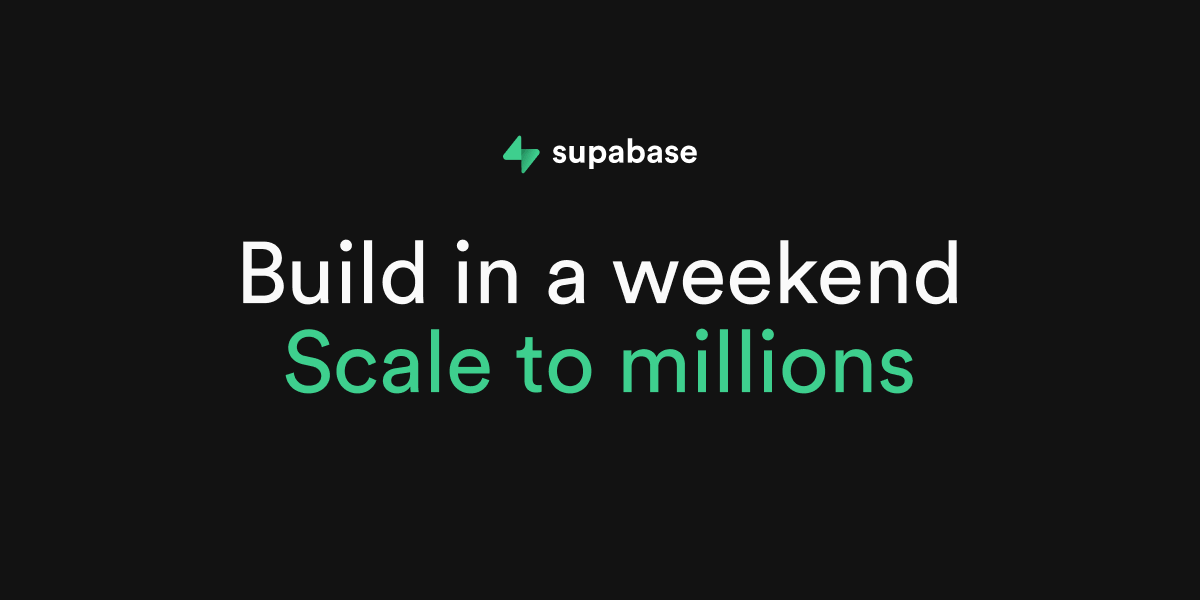 Supabase | The Postgres Development Platform.