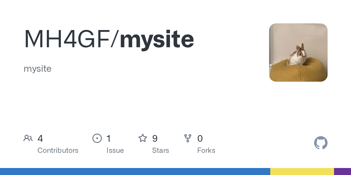 GitHub - MH4GF/mysite: mysite