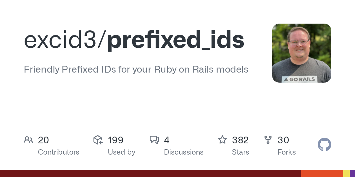 GitHub - excid3/prefixed_ids: Friendly Prefixed IDs for your Ruby on Rails models
