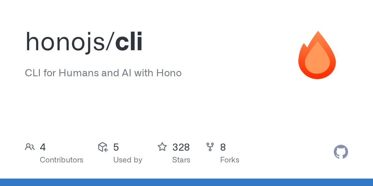 GitHub - honojs/cli: CLI for Humans and AI with Hono