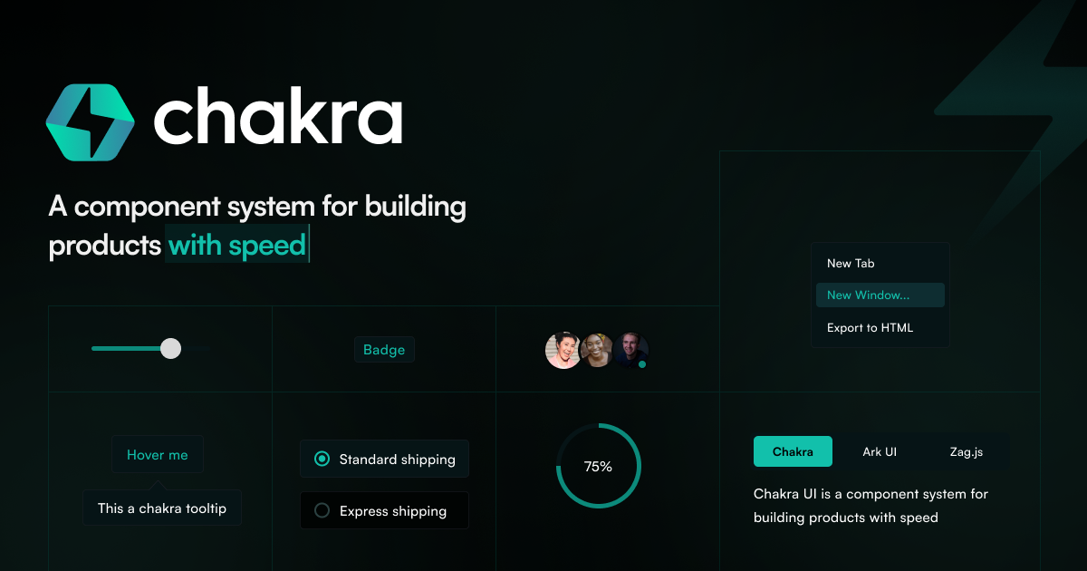 GitHub - chakra-ui/chakra-ui: Chakra UI is a component system for building SaaS products with speed ⚡️