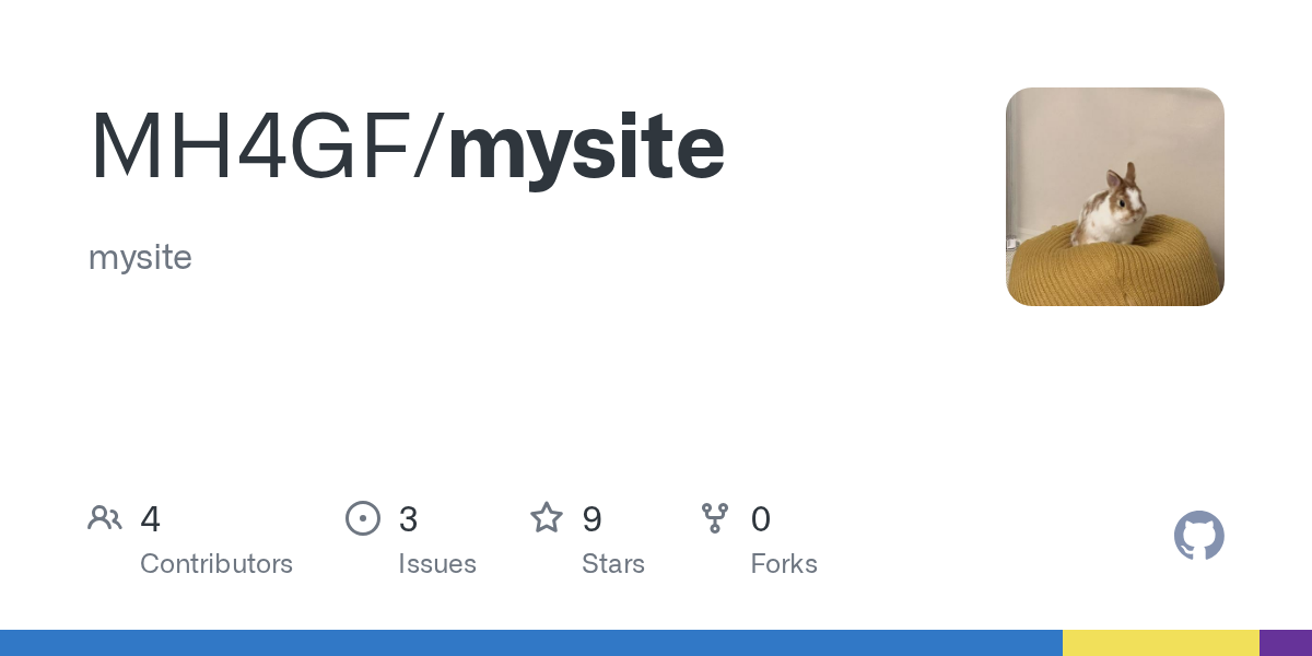GitHub - MH4GF/mysite: mysite