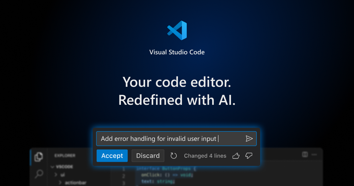 Visual Studio Code - The open source AI code editor