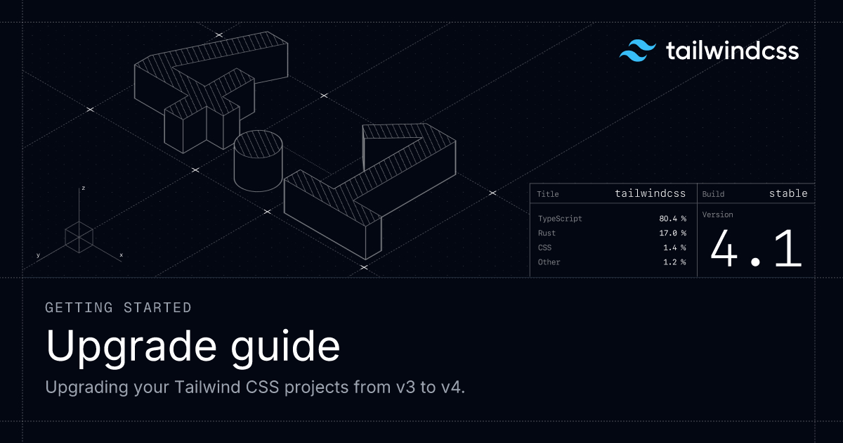 Upgrade guide - Getting started - Tailwind CSS