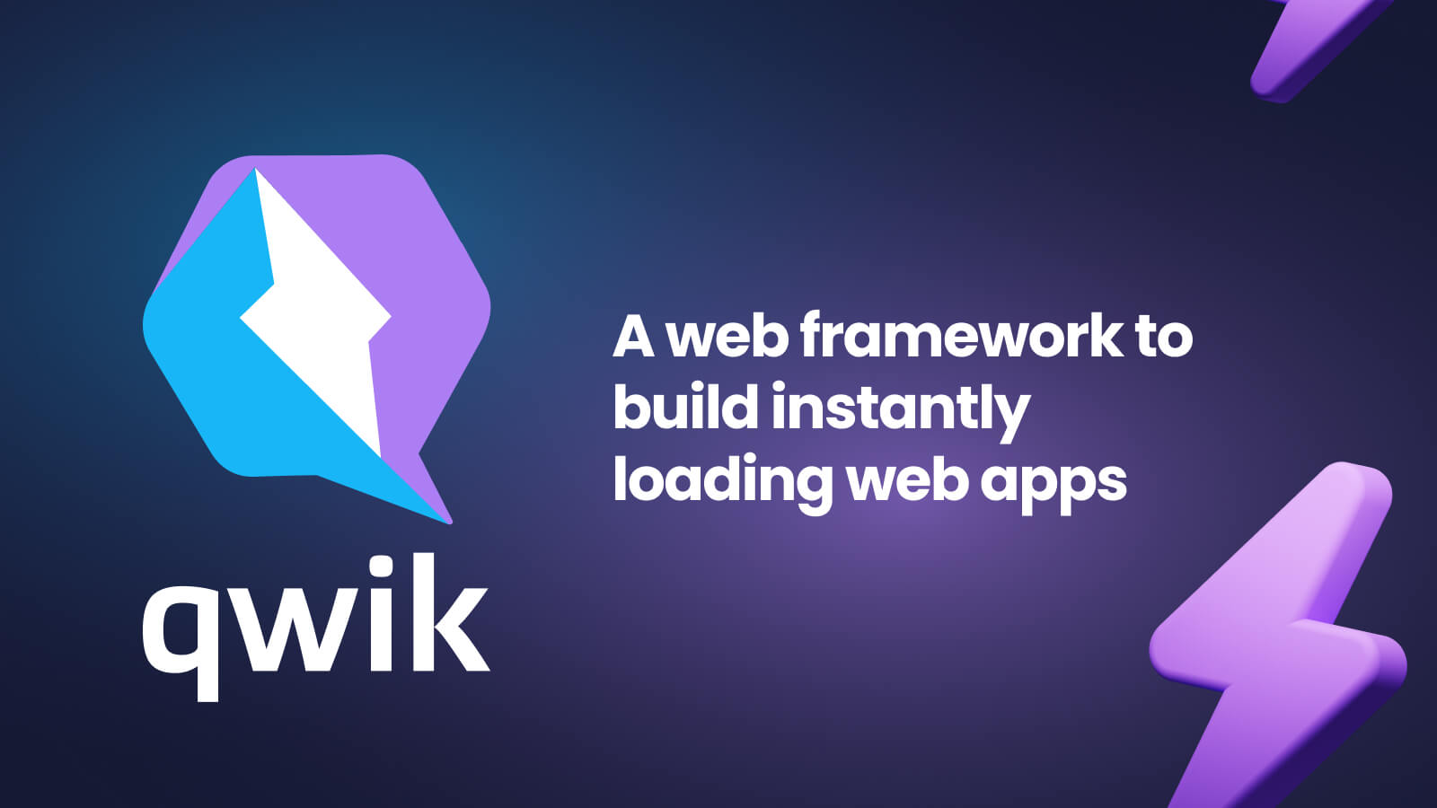 Framework reimagined for the edge! 📚 Qwik Documentation